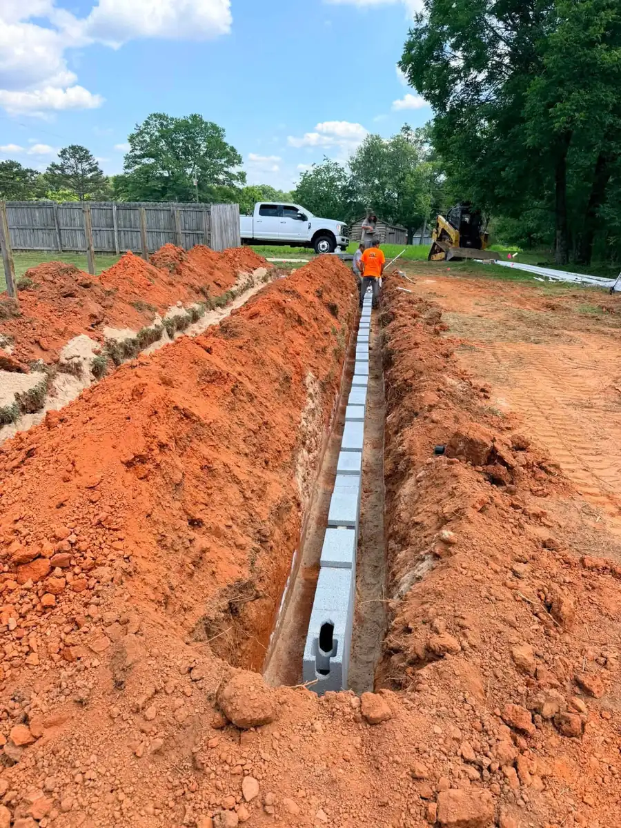 T&J panel block system installed in Casar, NC